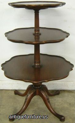Antique Mahogany Tier Table