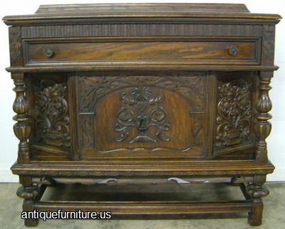 Antique Oak Server