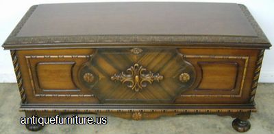 Antique Walnut Cedar Chest