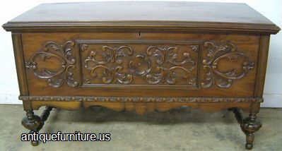 Antique Walnut Cedar Chest