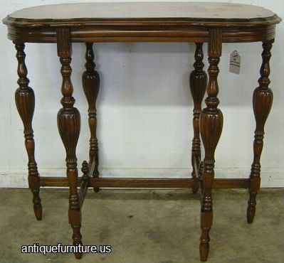 Antique Walnut Lamp Table