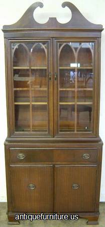 Antique Mahogany China Cabinet
