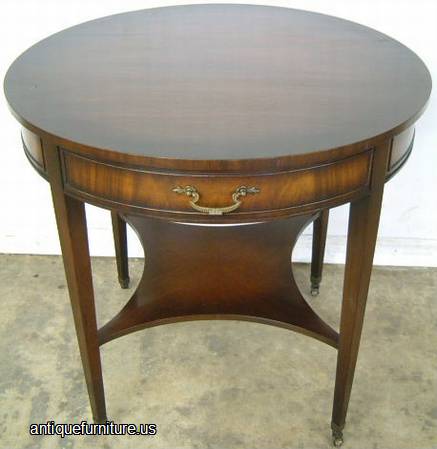 Antique Mahogany Drum Table