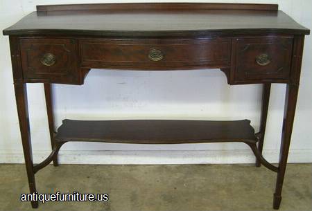 Antique Mahogany Server On Legs