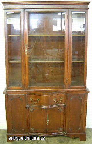Antique Mahogany China Cabinet