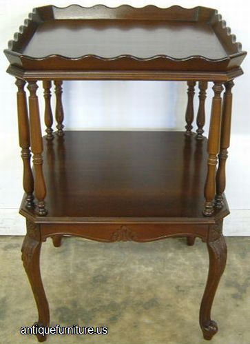 Antique Mahogany French Style Lamp Table