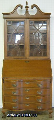 Antique Mahogany Governor Winthrop Desk