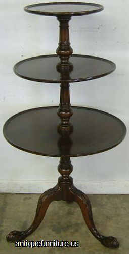 Antique Mahogany Tier Table
