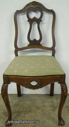 Antique Romweber Walnut Chair
