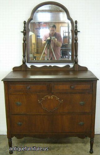 Antique Walnut Basset Dresser