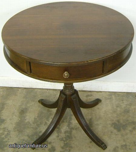 Antique Walnut Drum Table