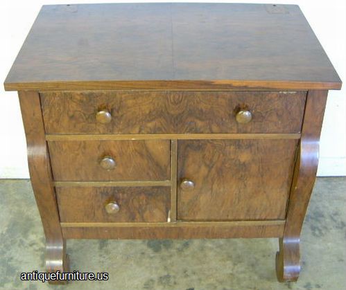 Antique Walnut Empire Washstand