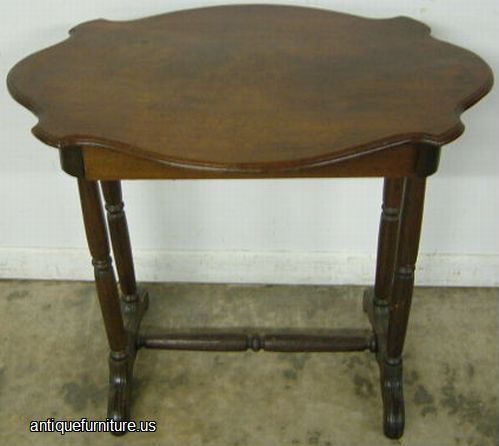 Antique Walnut Victorian Lamp Table