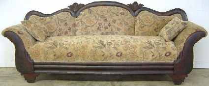 Antique Empire Mahogany Sofa