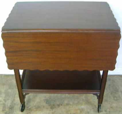 Antique Mahogany Tea Cart