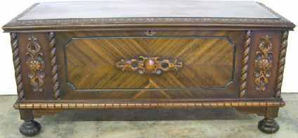 Antique Walnut Cedar Chest