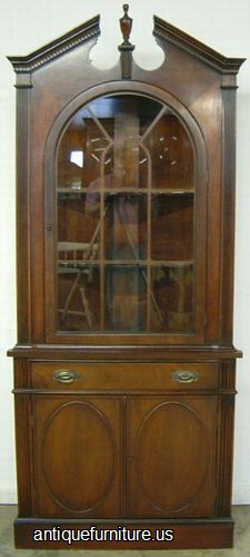 Antique Mahogany Corner Cabinet