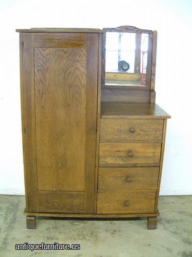 Antique Oak Chiffarobe