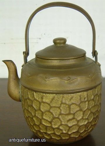 Antique Brass Tea Kettle