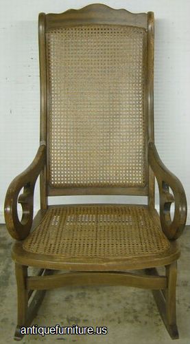 Antique Caned Rocker