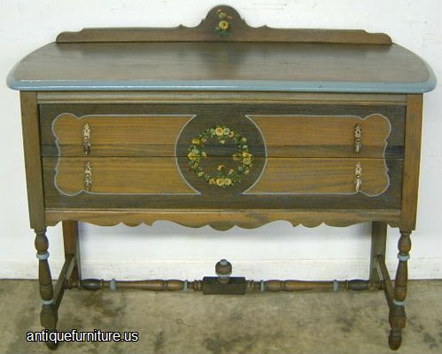 Antique Paint Deorated Buffet