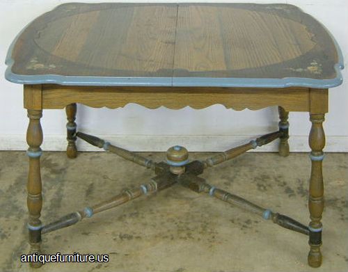 Antique Paint Deorated Dinette Table