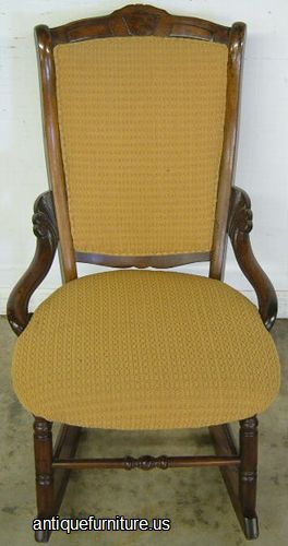 Antique Walnut Victorian Rocker
