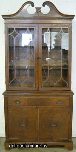 Antique Mahogany China Cabinet