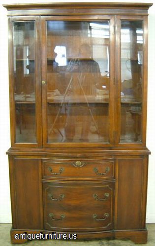 Antique Mahogany China Cabinet