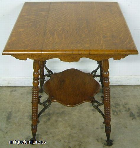 Antique Oak Lamp Table