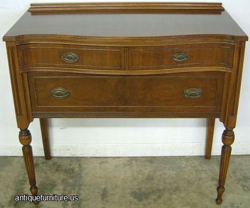 Antique Burl Walnut Server