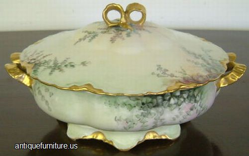 Antique Haviland Covered Serving Bowl