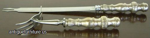 Antique Sterling Silver Carving Set