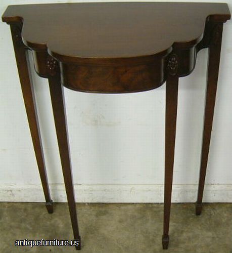 Antique Flame Mahogany Console Table