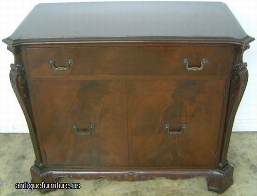 Antique Flame Mahogany Server