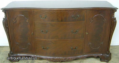 Antique Flame Mahogany Sideboard