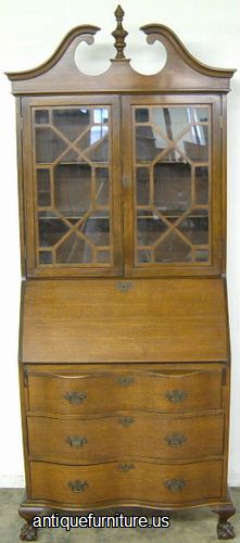 Antique Mahogany Governor Winthrop Desk