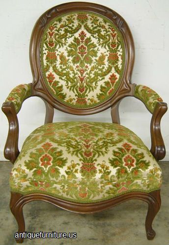 Antique Victorian Style Chair With Arms