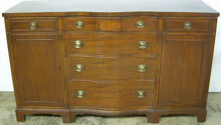 Antique Mahogany Sideboard With Inlay