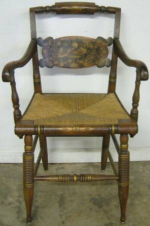 Antique Paint Decorated Hitchcock Chair
