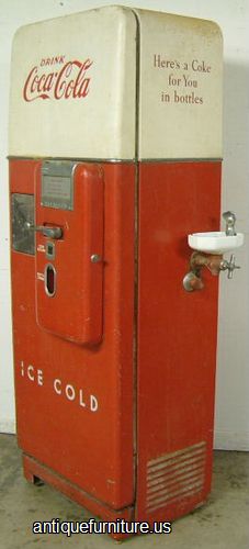 Antique Coca Cola Machine With Water Fountain