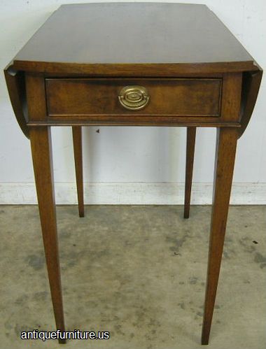 Antique Drop Leaf Lamp Table