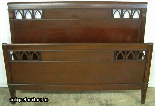 Antique Mahogany Bed