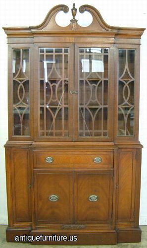 Antique Mahogany Breakfront