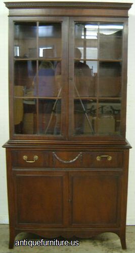 Antique Mahogany China Cabinet