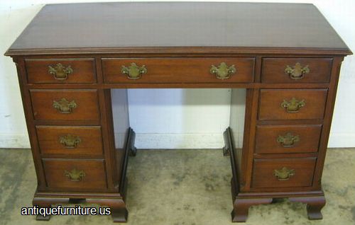 Antique Mahogany Kneehole Desk