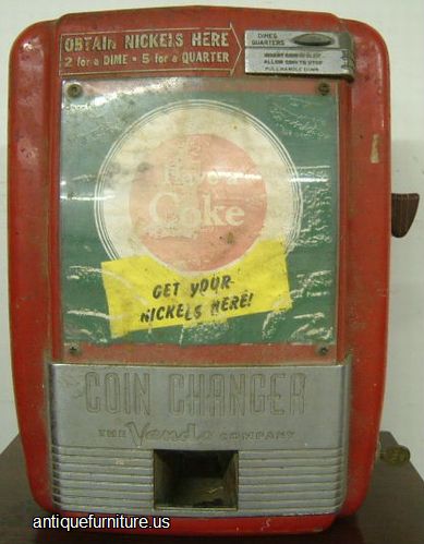 Antique Vendo Coca Cola Nickel Coin Changer