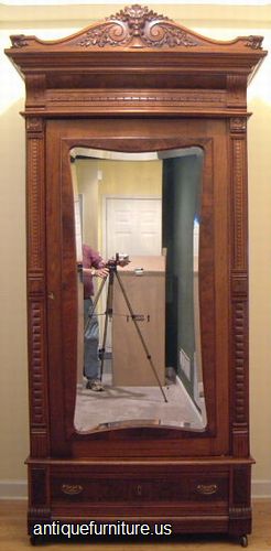 Antique Victorian Walnut Wardrobe