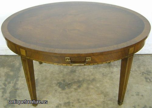 Antique Inlaid Mahogany Coffee Table