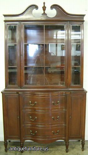Antique Mahogany China Cabinet